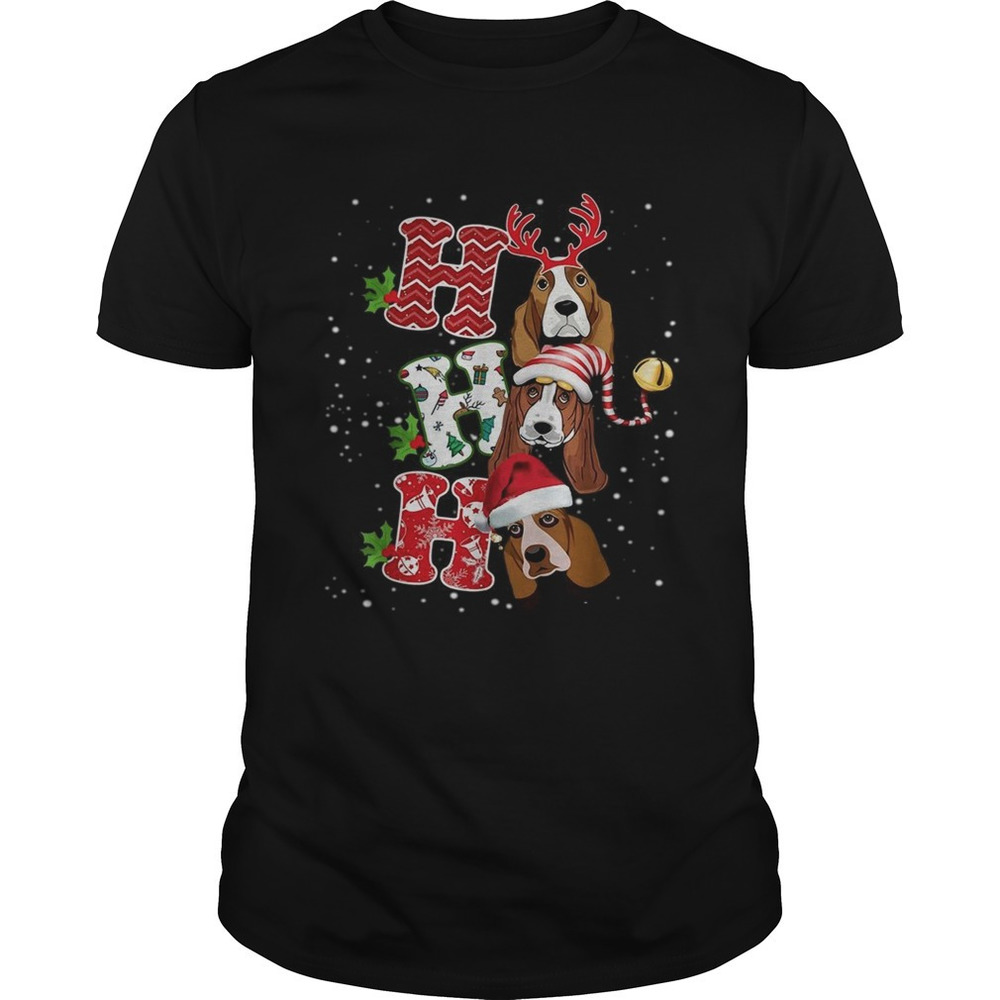 Ho Ho Ho St Bernard Christmas Shirt